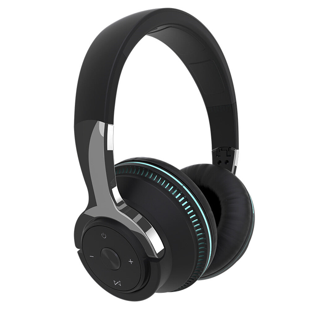 Wireless Bluetooth 5.1 Headphones over Ear LED Headset Stereo Noise Cancelling