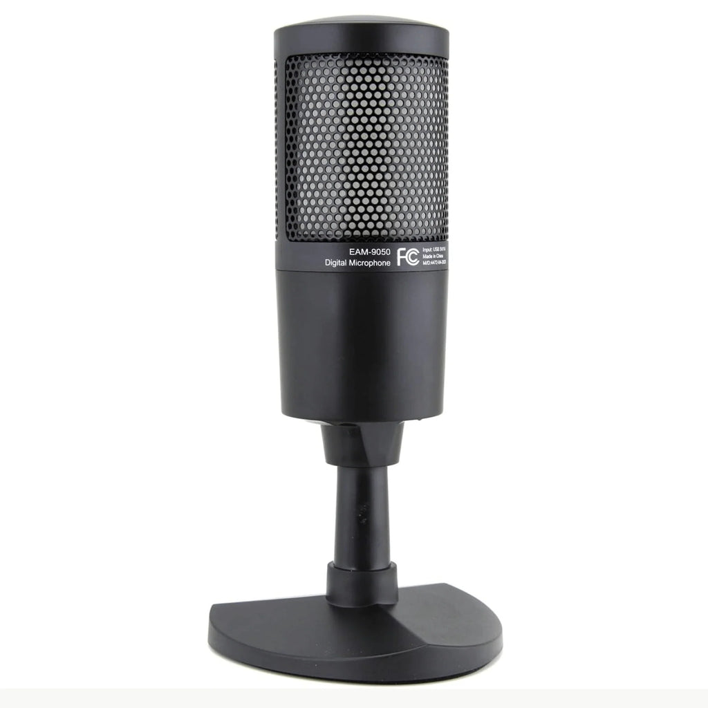 Emerson USB Gaming & Streaming Microphone with RGB Lighting with Tap-To-Mute