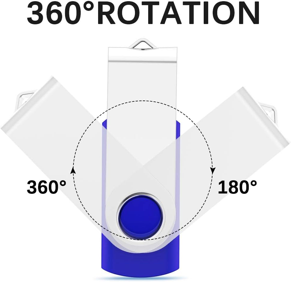 USB Flash Drive 32Gb Thumb Drive 10 Pack 32 GB Flash Drives Bulk, Blue