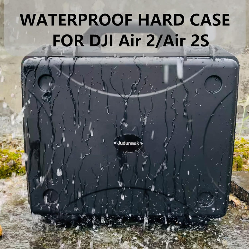 Mavic Air 2/ Air 2S Waterproof Hard Case, Double Layer, Small & Portable Carrying Case,Compatible with DJI Air 2/Air 2S Fly More Combo,Professional Drone Accessories(Does Not Include Drones)