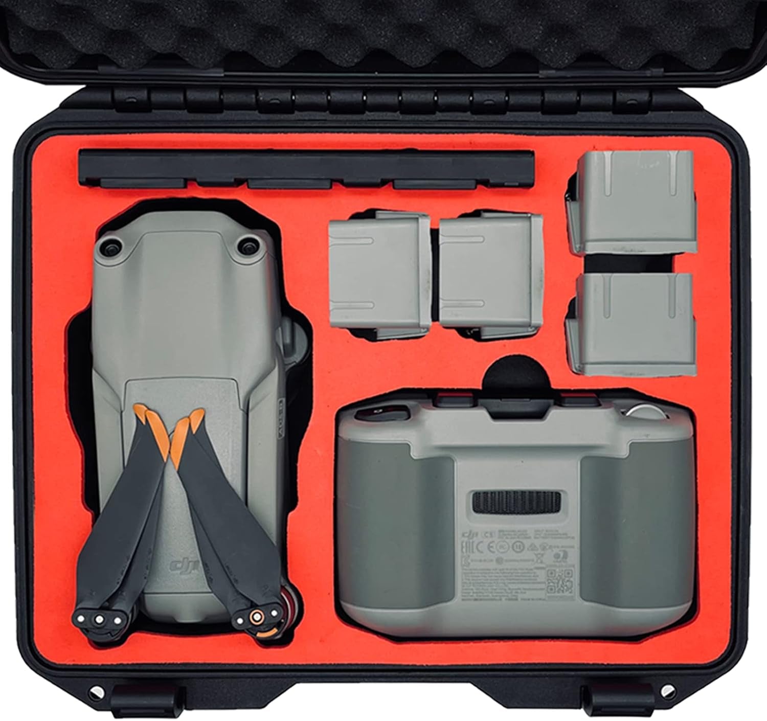 Mavic Air 2/ Air 2S Waterproof Hard Case, Double Layer, Small & Portable Carrying Case,Compatible with DJI Air 2/Air 2S Fly More Combo,Professional Drone Accessories(Does Not Include Drones)