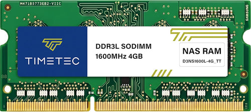 4GB Compatible for Synology NAS Diskstation/Rackstation DDR3/DDR3L 1600Mhz PC3L-12800 1.35V Non-Ecc Unbuffered 204 Pin SODIMM RAM Upgrade (Replacement for Synology RAM1600DDR3-4G)